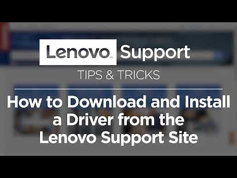 Cómo descargar e instalar un controlador desde la página de soporte Lenovo