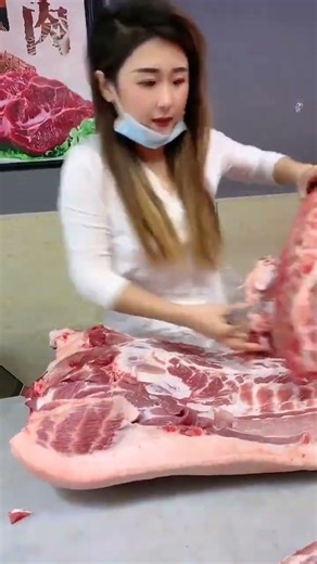 Pig Butchery Process 🐷 Fast & Clean Knife Work. ep608 #Cooking #shorts @FoodisFoodie