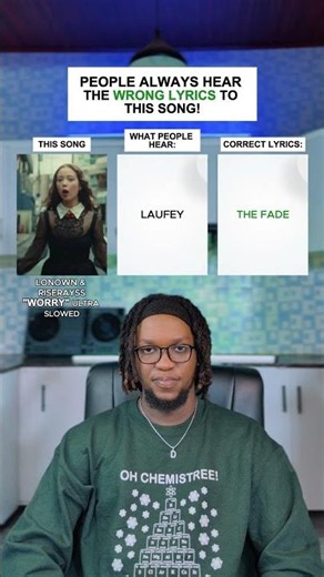 People Always Hear The Wrong Lyrics To This Song: LONOWN, riserayss "worry" #shorts #music