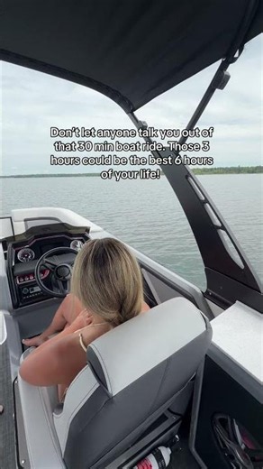 Funny how the best boat days always start with, "Let's go out for 30 minutes!" #boating #lakelife