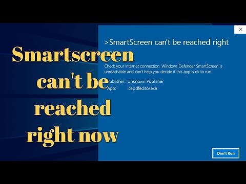 windows defender || smartscreen prevented an unrecognized app from starting windows 10 || solved