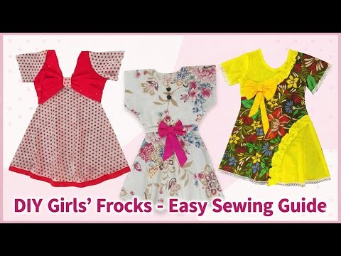 🌸✨ DIY Girls’ Frocks Sewing Tutorial | Easy Handmade Kids Dress Patterns 👗🧵
