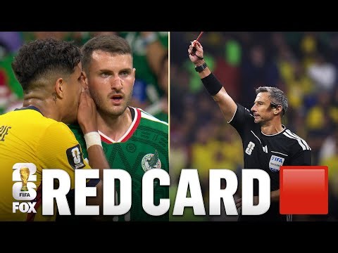 Ecuador’s Piero Hincapié Gets Red Card For Covering His Mouth vs Mexico | 2026 FIFA World Cup™