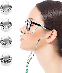 with Anti Slip Design Oxygen Tube Clips for Glasses - Nasal Cannula Ear Protector - Nose Cannula Hose Holder - Oxygen Holder Effectively avoiding discomfort Pain Caused by Oxygen Tubes on The Ears