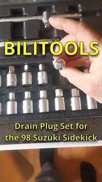 Bilitools Drain Plug Set - 98 Suzuki Sidekick Transfer Case Plug was stuck...