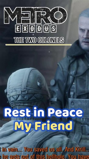 Metro Exodus DLC Two Colonels Ending Rest in Peace Youtube Shorts #gaming #gameplay #fun #games