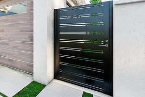 Aluminum Side Gate Kit: Black Powder Coat, Miami Style - Etsy