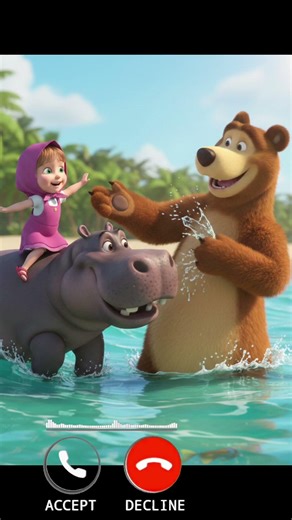 Masha and bear calling #masha #bear