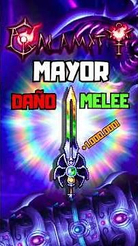 How to do MAXIMUM Melee damage in Calamity Mod? 💀 #terraria #calamity #gaming