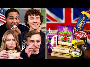 American Highschoolers try British Snacks!