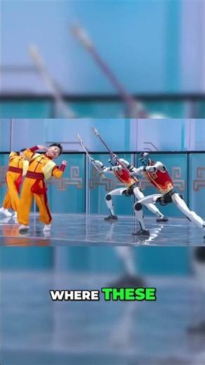 Robots Performed Kung Fu Beside Humans