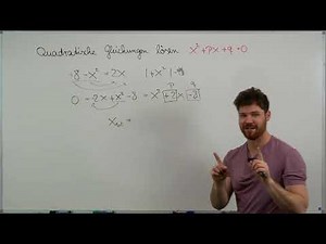 Quadratic equations. Solving them using the quadratic formula. Example.