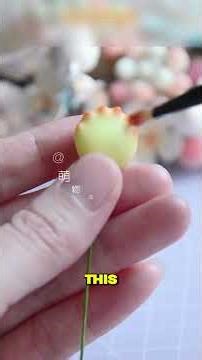 Making a Fluffy Clay Plant 🐻🌱 #diy #shorts