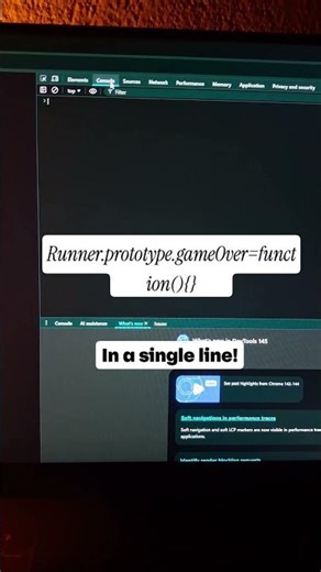 How to bypass dino game | how to hack game #game #hacker #developer