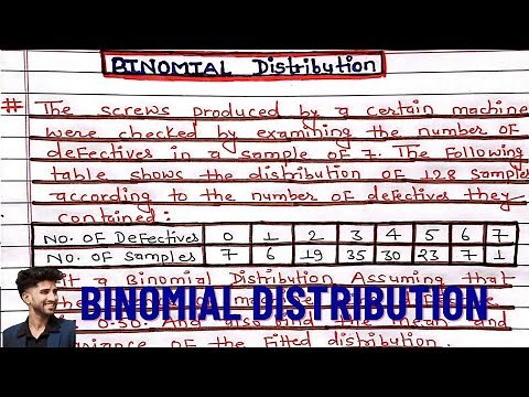 Binomial Distribution | Fitting of Binomial Distribution | Examples