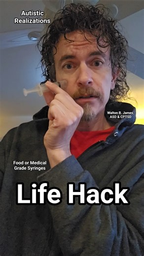Life Hack Ance Syringes Autistic Realizations Walton B James ASD CPTSD #autism #cptsd #shorts #acne
