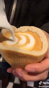 This coffee is served in a French bread roll instead of a cup ☕ 😍 | Yahoo Finance