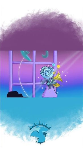 Blender Grease Pencil Sun and Moon Flower Scene (from tutorial)