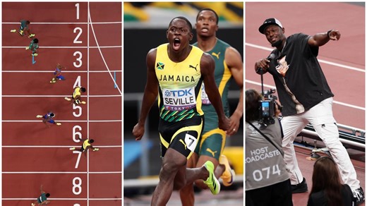Bolt lands bet as legend inspires stunning 10-year first at World Athletics Championships