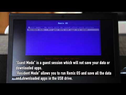 Remix OS for PC - How to boot from USB