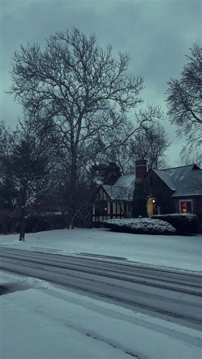 Charming Winter Ambiance: Embrace the Snowy Liminal Space