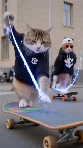 AI Generated Cat Video 😺🤖 | Cute & Funny Cat Moments #shorts