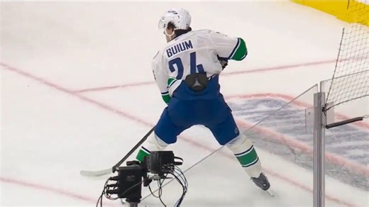 Canucks’ Buium goes coast-to-coast and dishes pretty backhand assist