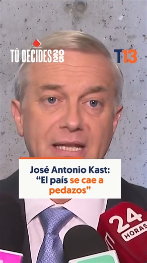 Así fueron las palabras del candidato presidencial José Antonio Kast antes del inicio del último debate de las elecciones de segunda vuelta. El último debate entre Jara y Kast por las pantallas del 13 y todas sus plataformas #TúDecides2025 | T13