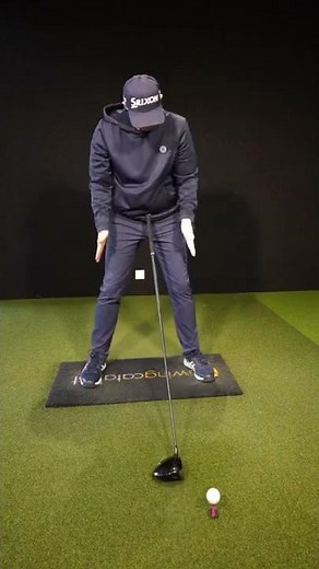 Simple driver golf swing set up trigger