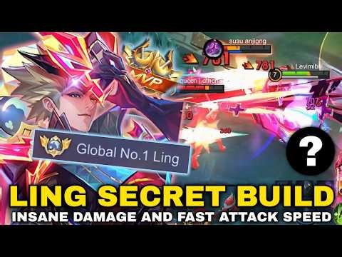 LING SECRET BUILD TO HAVE INSANE DAMAGE AND FAST ATTACK SPEED IN EARLY GAME!! LING FASTHAND GAMEPLAY