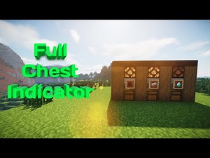 Minecraft Tutorial: How to Make a Full Chest Indicator
