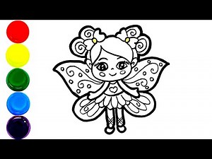 How to Draw a Cute Fairy | Easy Step by Step Fairy Drawing for Kids |Fairy Drawing&Coloring for Kids