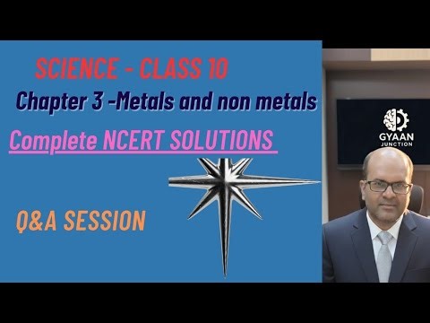 Class 10 science chapter 3 Metals and non metals NCERT solutions complete #ncertsolutions 