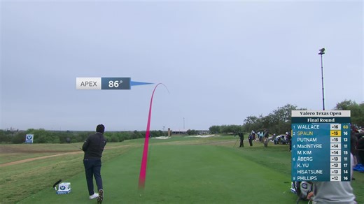 J.J. Spaun makes eagle putt on No. 17 at Valero
