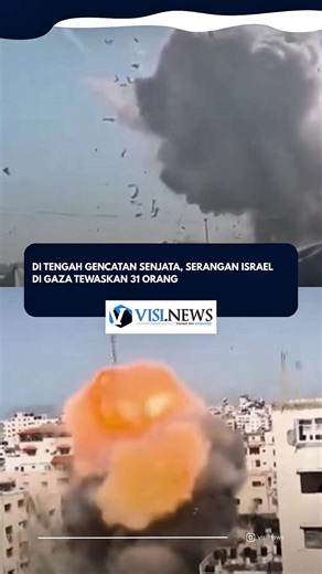 Serangan udara Israel kembali mengguncang Jalur Gaza meskipun sedang berlaku gencatan senjata. Pada 31 Januari 2026, sejumlah serangan dilaporkan menewaskan puluhan warga Palestina, termasuk perempuan dan anak-anak, setelah rentetan pemboman membidik area permukiman, tenda pengungsi, serta fasilitas sipil lainnya. Data awal menyebut korban tewas mencapai lebih dari 30 orang dengan puluhan lainnya terluka. Pemerintah Indonesia dan Komisi I DPR RI mengecam tindakan tersebut sebagai pelanggaran ter