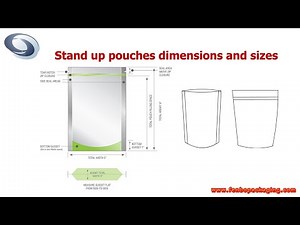 Stand up pouches dimensions and sizes