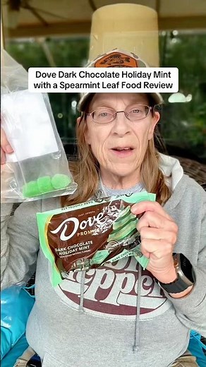 Better separately? Dove Dark Chocolate Mint with Spearmint Leaves Food Review #candyreview #candy