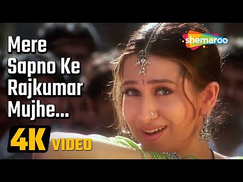 Mere Sapno Ke Raj Kumar (4K video) | Jaanwar (1999) | Karisma Kapoor | Akshay Kumar | 90s Hit Song
