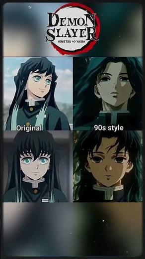 Demon Slayer in 90s Anime Style! 📼