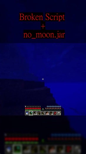 Czerwony ludzik mnie goni pomocy [The Broken Script + no_moon.jar] #minecraft #gaming #mody #pl