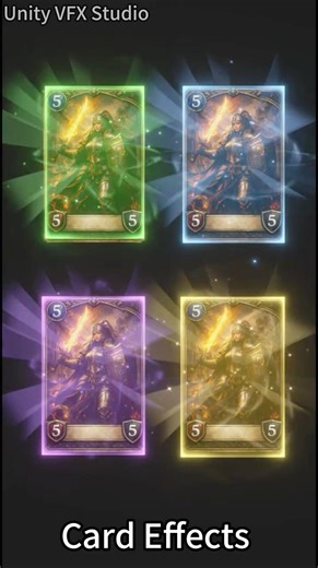 Unity Game VFX - Card Effects Collection #unity