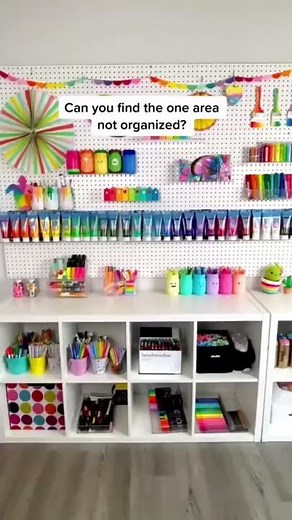 Craft room organization and craft supplies storage ideas.