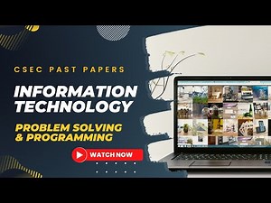 June 2019 CSEC Information Technology Past Paper solution | Past Papers | Pseudocode | Programming