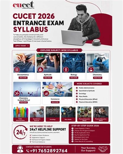 Cucet Syllabus ( 2026 Update ) Step By Step Guide Chandigarh University
