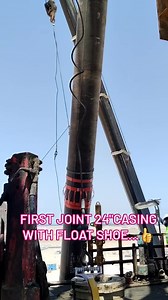 Running 24" inch casing pickup 1st joint float shoe..👍 #rigwork #riglife #drillingrig #onshore #drilling #oilfieldlife #oilgas #saudiarabia | Arsal Khan
