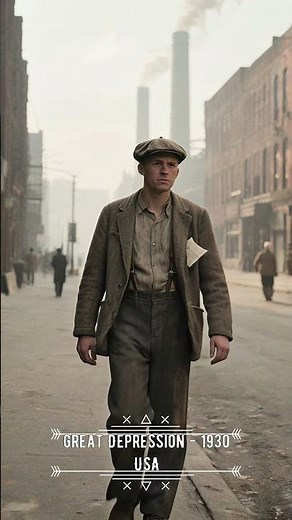 Life in America, 1930 | The Great Depression #cinematicai #aicapsule #visualhistory