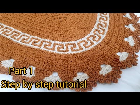 Easy Oval Crochet Mat for Beginners | Step by Step Tutorial Part 1#crochet #diy