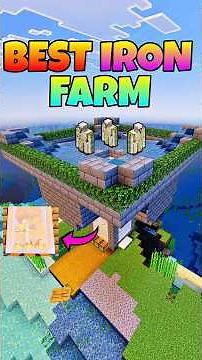 “New Iron Farm Revealed! 🔥 Minecraft Bedrock 1.21.111+”