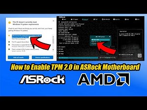 How to Enable TPM 2.0 in ASRock Motherboard for Install Windows 11