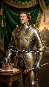 Alfonso el Magnánimo: rey de mares y sueños mediterráneos. 🌊 Hijo de Fernando I de Antequera y Leonor de Alburquerque, creció entre armas, libros y artes, preparado para gobernar un reino lleno de desafíos. En 1412, la sentencia de Caspe lo convirtió en rey de Aragón. Desde Cataluña hasta Sicilia y Cerdeña, enfrentó tensiones internas y amenazas extranjeras, demostrando diplomacia y audacia. ⚔️ En 1420 zarpó al Mediterráneo, consolidando bases en Cerdeña, Córcega y, finalmente, Nápoles, donde i
